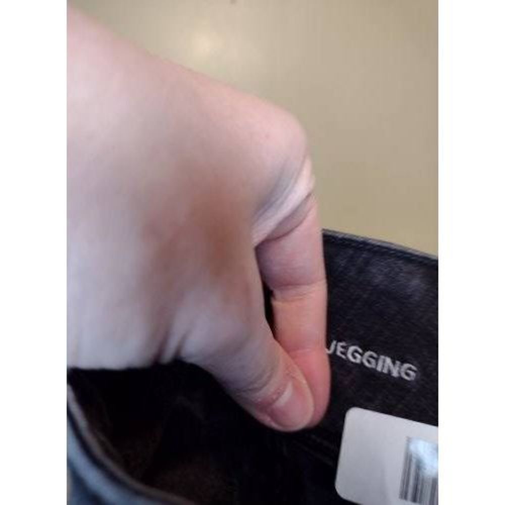 American Eagle Size 00 Super Hi Rise Jegging Jeans Charcoal Gray - Picture 4 of 6